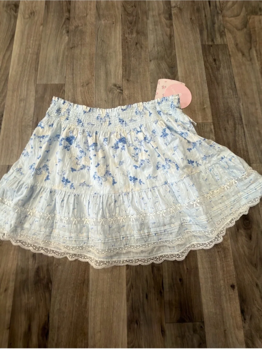 LoveShackFancy x Target Girls Clara Budding Florals Tiered Skirt Size 14 NWT